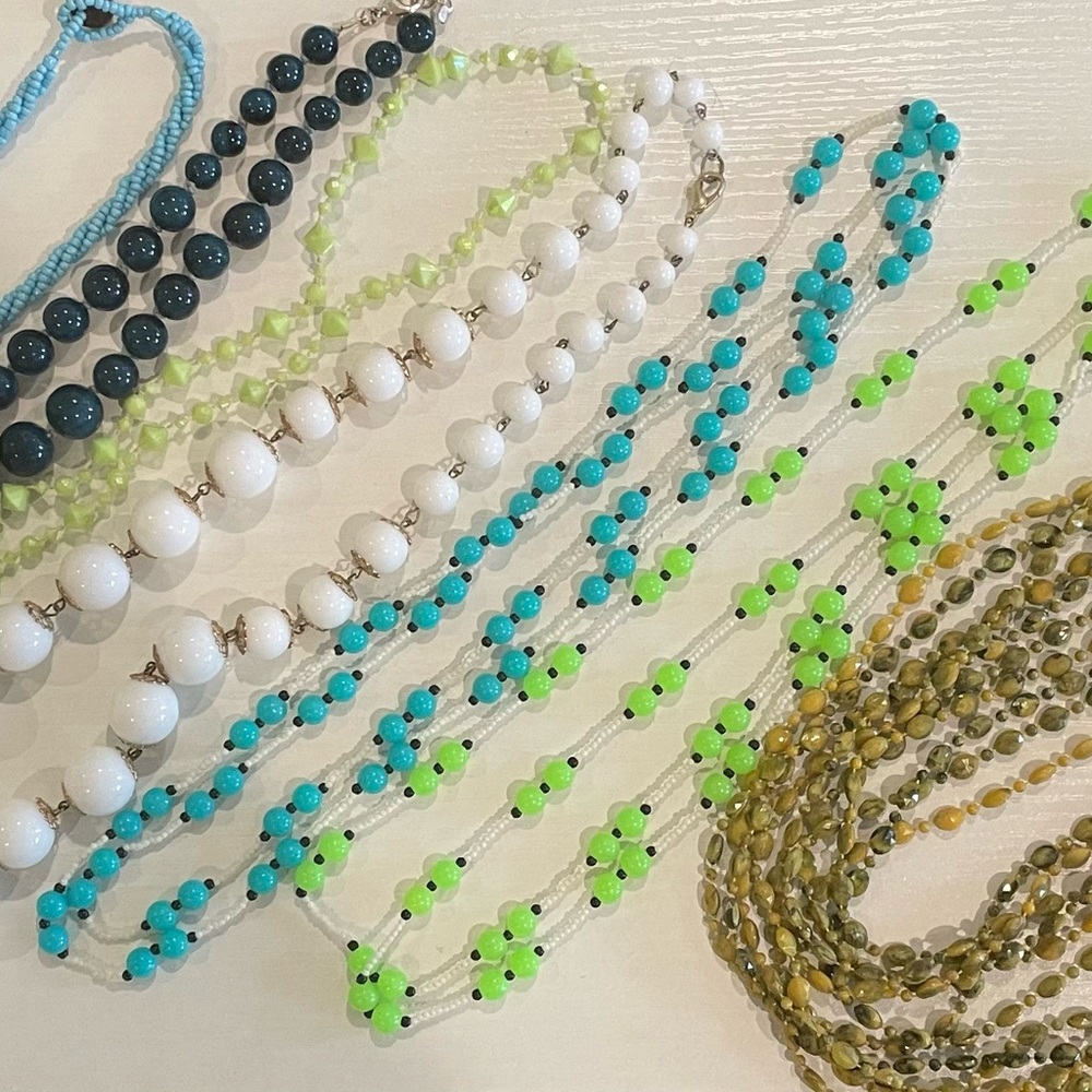 Bundle of 7 Beaded Necklaces